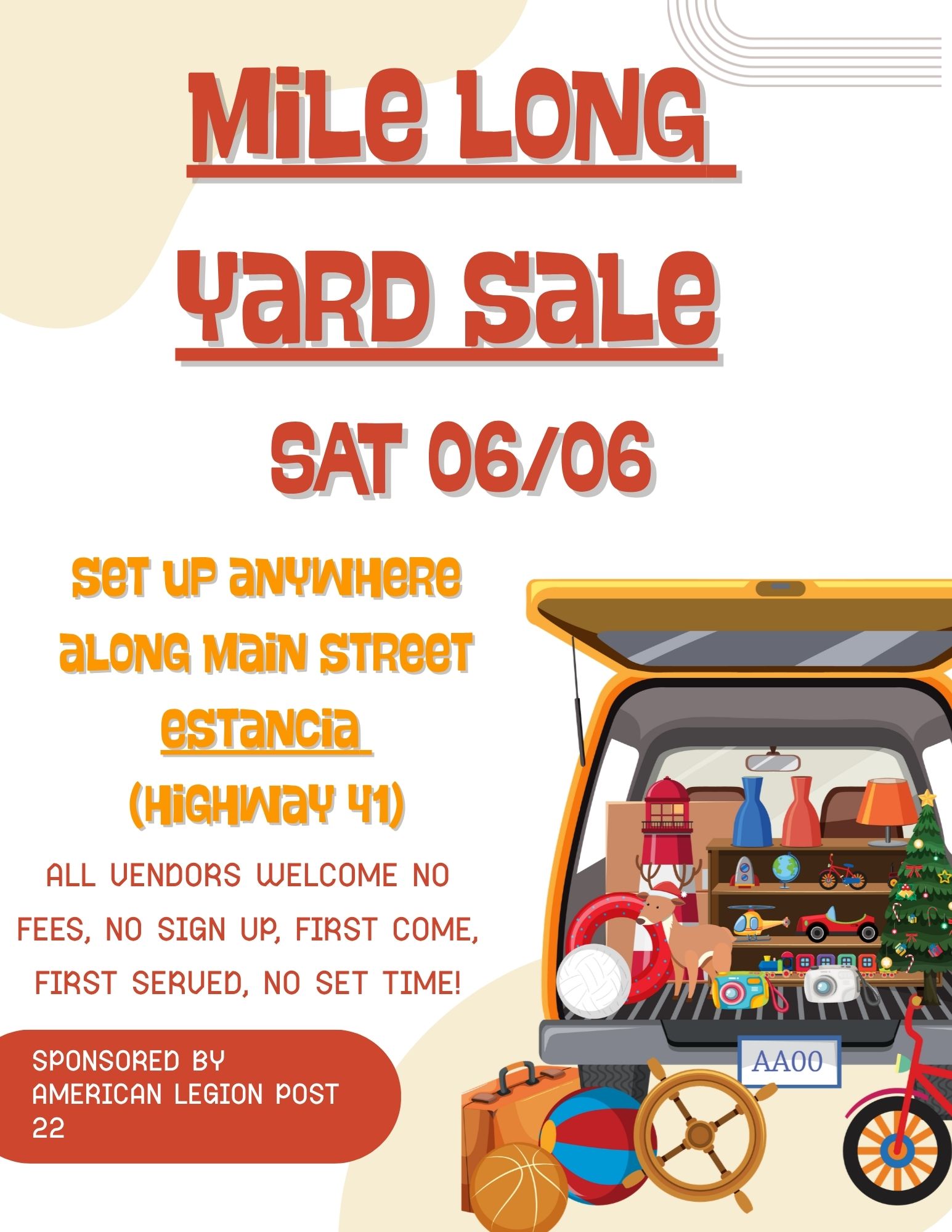 MILE LONG YARD SALE 2026
